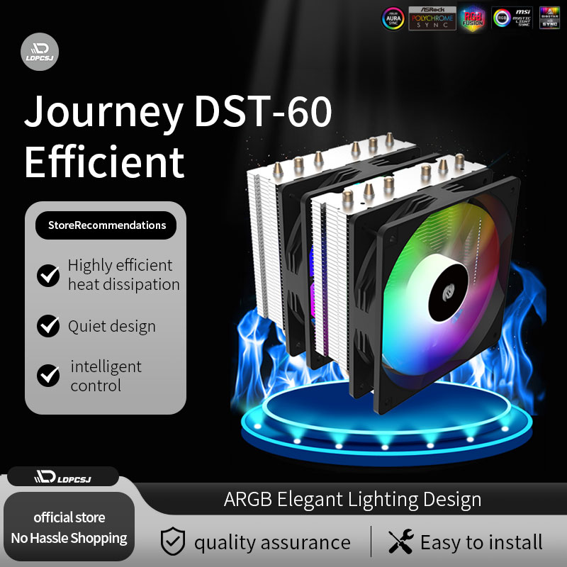 Air Cooler Cpu - LDPCSJ Journey DST-60 Dual Tower Cooler