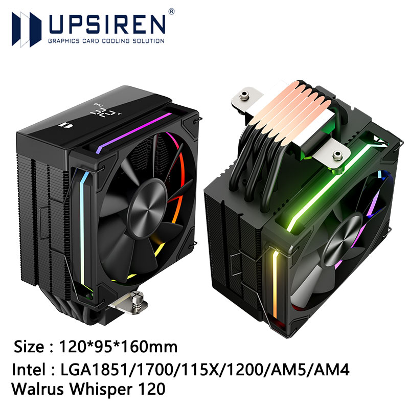 Cpu Heatsink - UPSIREN Walrus Whisper 120 Digitale Display