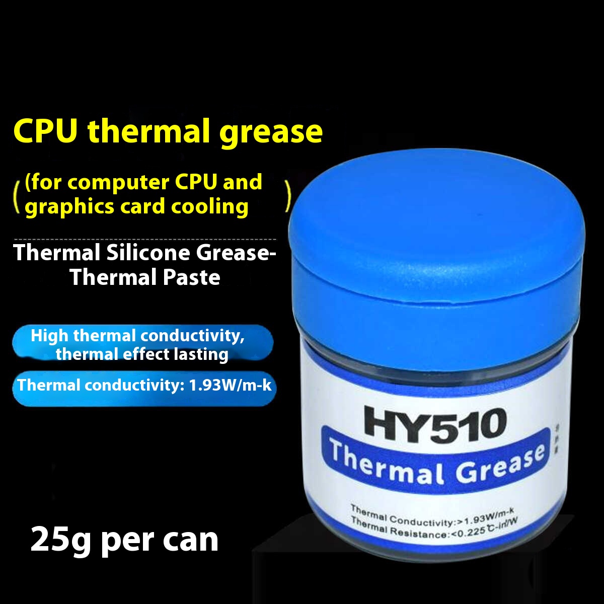 Thermal Paste - HY510 Desktop Computer CPU Koelpasta Samengestelde