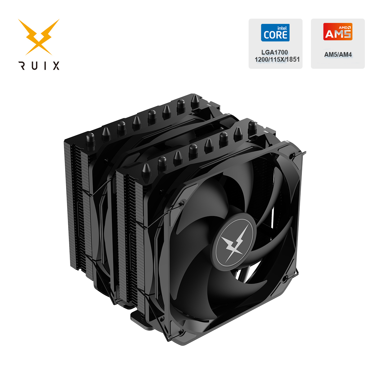Air Cooler Cpu - Ruix GT-820 CPU-luchtkoeler 8 Heat Pipe