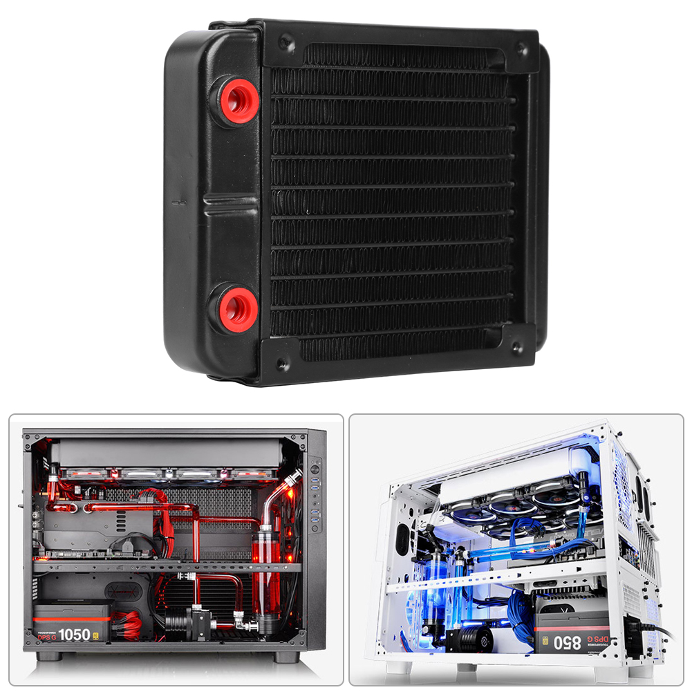 Aio Liquid Cooler - 120mm Waterkoeling Radiator G1/4 Draad Aluminium