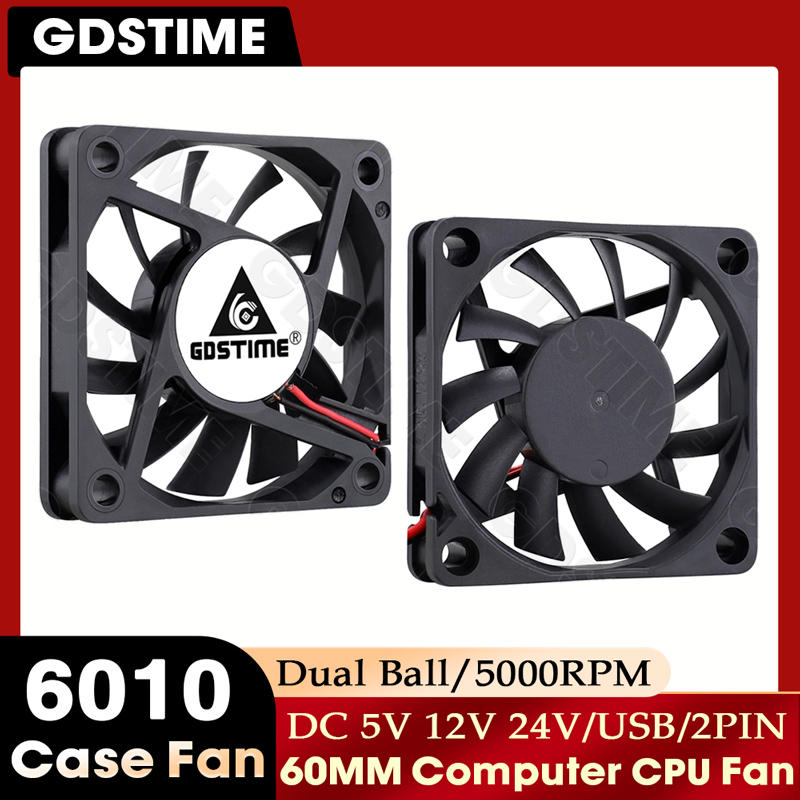 Gpu Cooler - GDSTIME 60mm ventilator 24V 12V ventilator