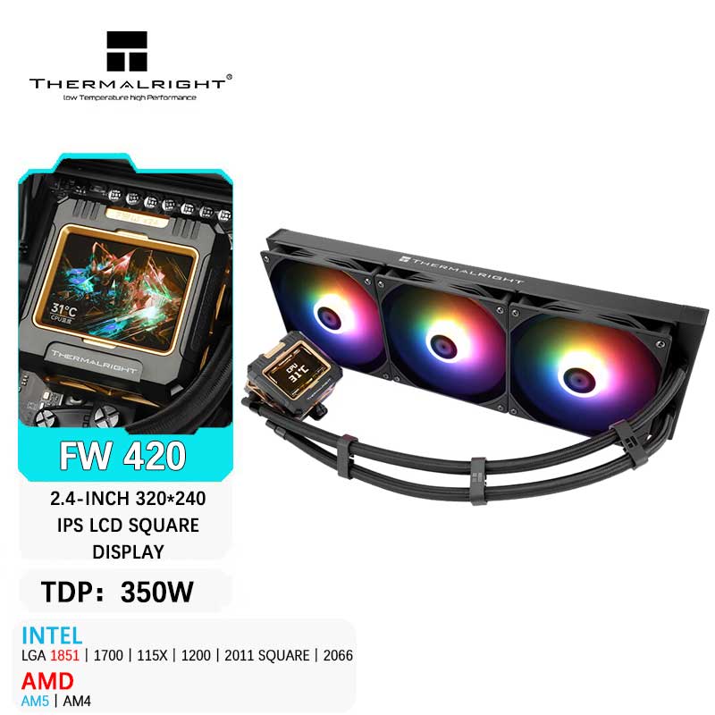 Aio Liquid Cooler - Thermalright FW 420 Alles-in-één CPU Waterkoeling
