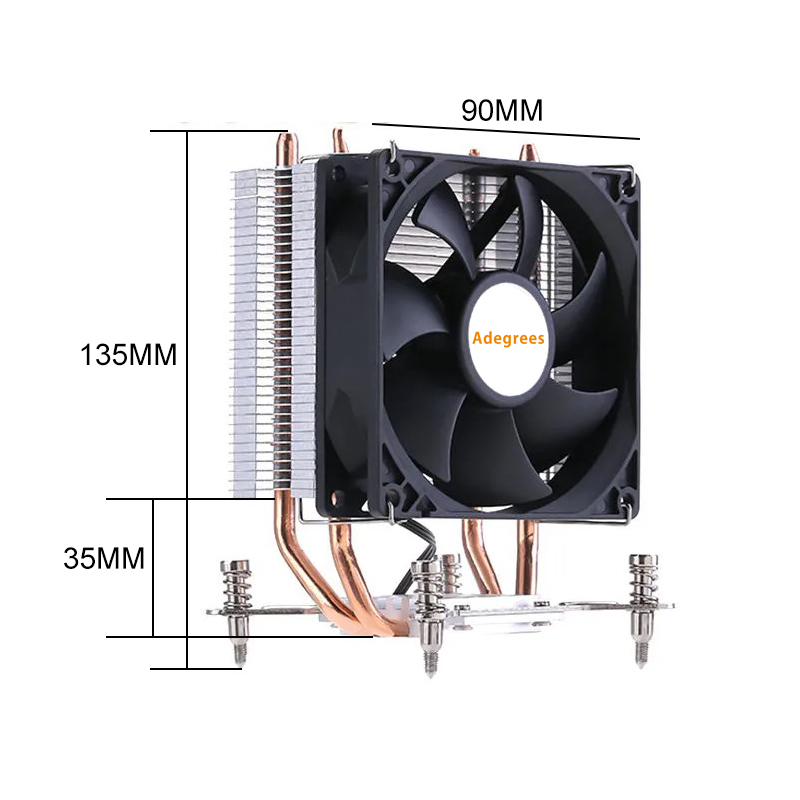 2 Heatpipes X99 CPU-luchtkoele - Cpu Heatsink recensie en prijs