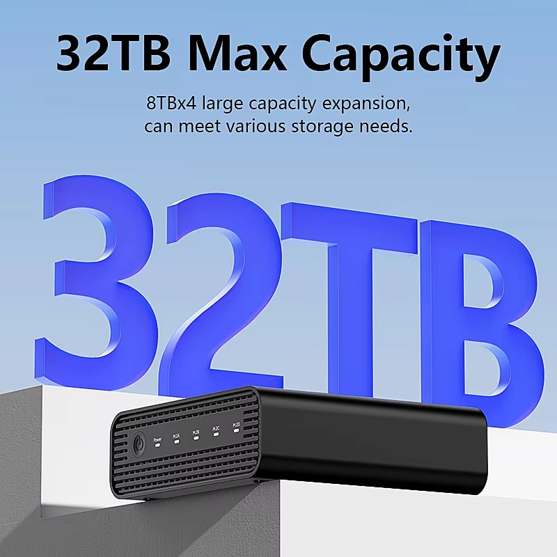 Aluminium M2 4-bay USB4 extern - Case Fan recensie en prijs