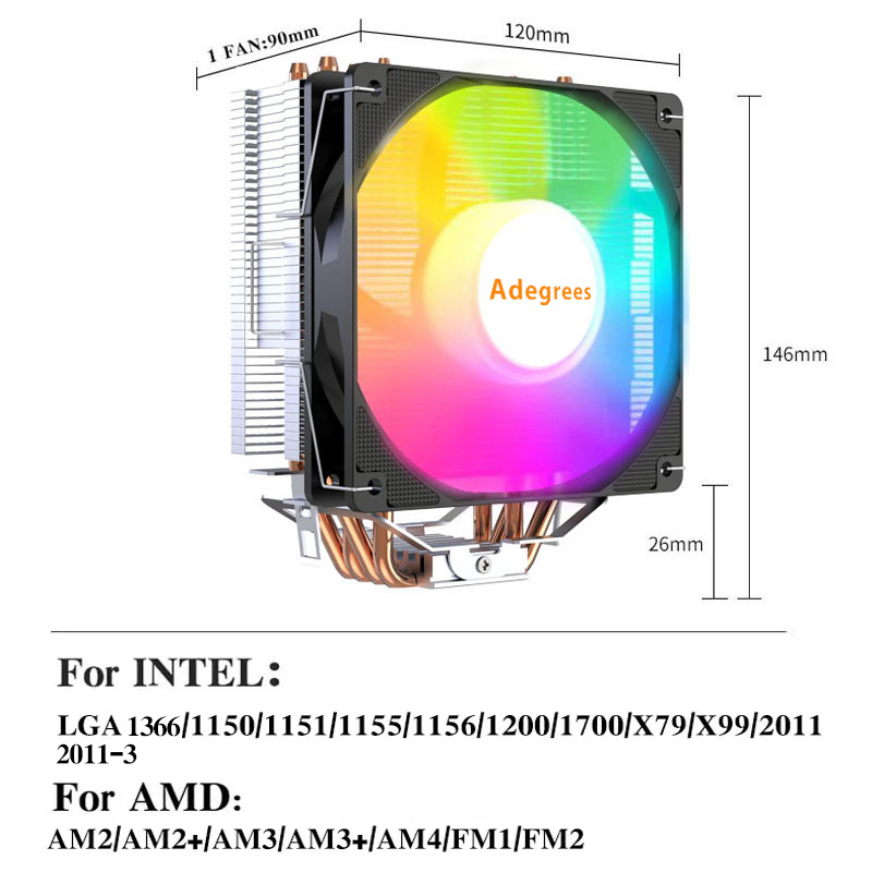 X99 Tower CPU-koeler 4 heatpip - Cpu Cooler recensie en prijs