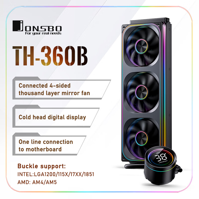 Jonsbo TH-360 AIO CPU Vloeisto - Aio Liquid Cooler recensie en prijs
