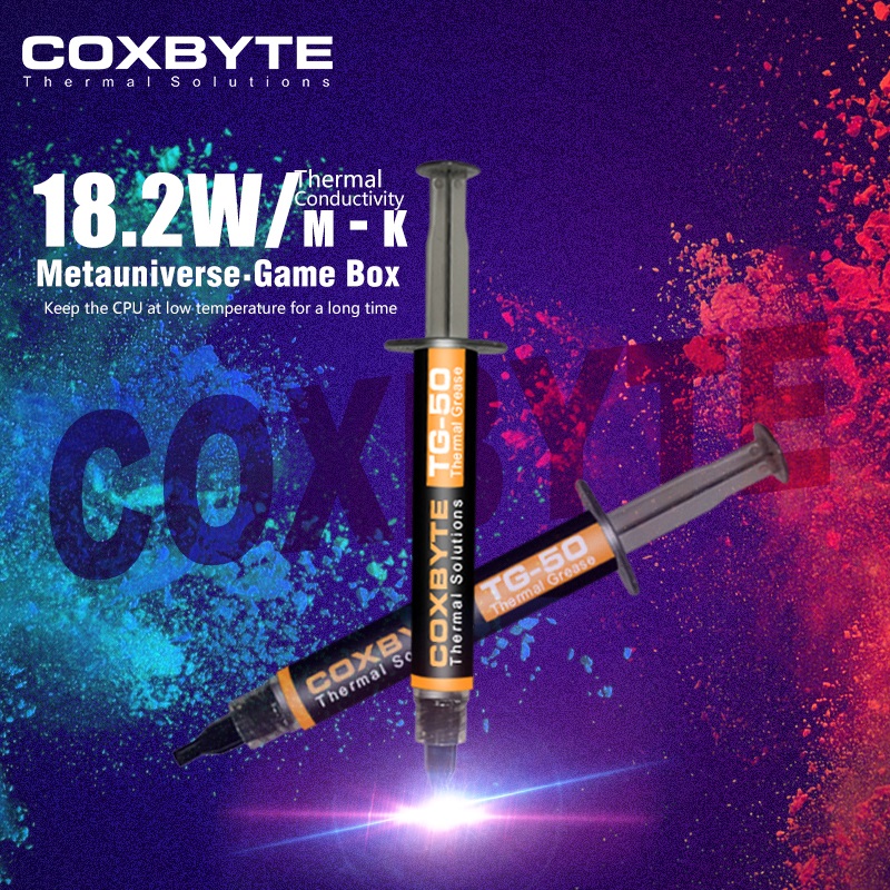18.2W/mK Coxbyte TG-50 Thermis - Thermal Paste recensie en prijs