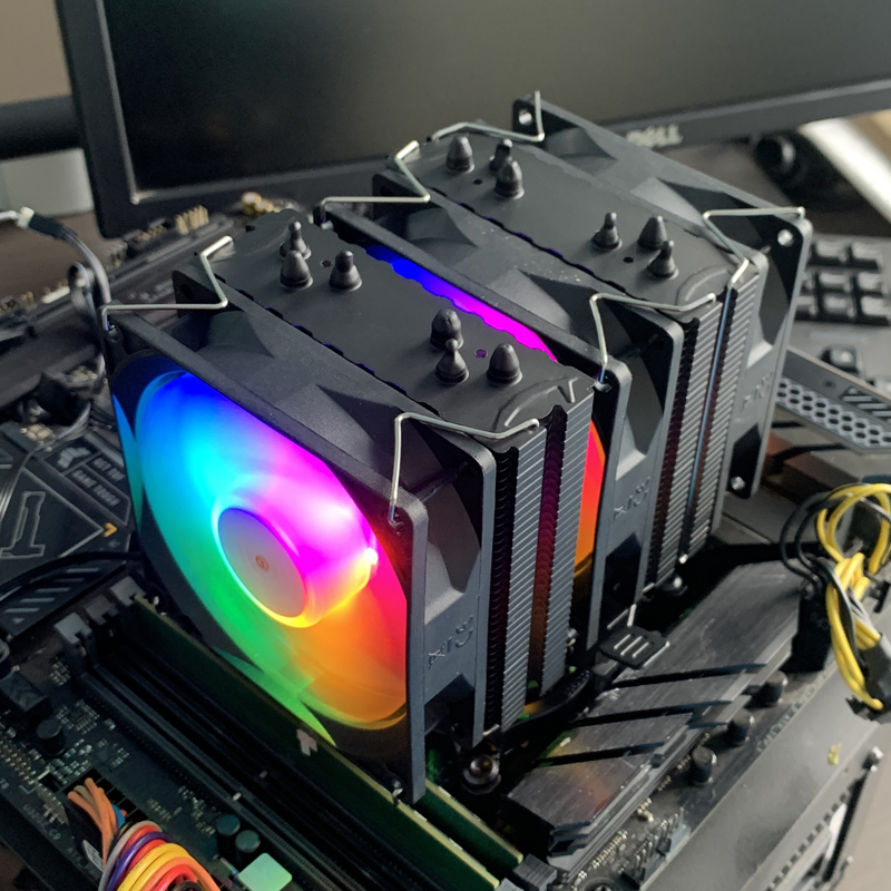 RGB CPU-koeler AM4 6 Heat Pipe - Air Cooler Cpu recensie en prijs